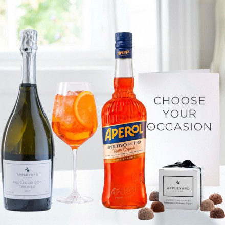 Aperol (75cl), Appleyard Prosecco (70cl),& 6 Mixed Truffles 
