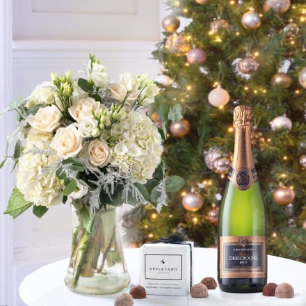 Christmas Peace, Champagne Dericbourg and 6 Mixed Truffles