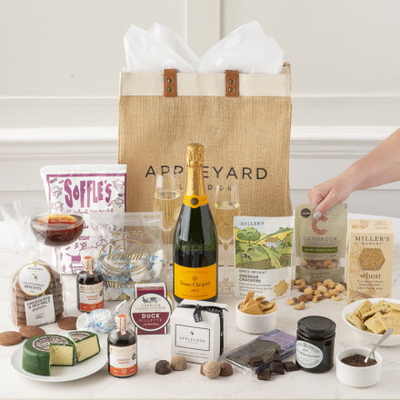 Champagne Deluxe Hamper with Veuve Clicquot
