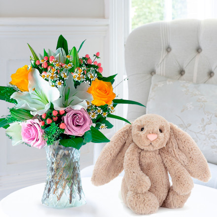 Glaze & Jellycat Bashful Beige Bunny (31cm)