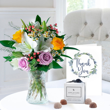 Glaze, 6 Mixed Truffles & Thank You Card