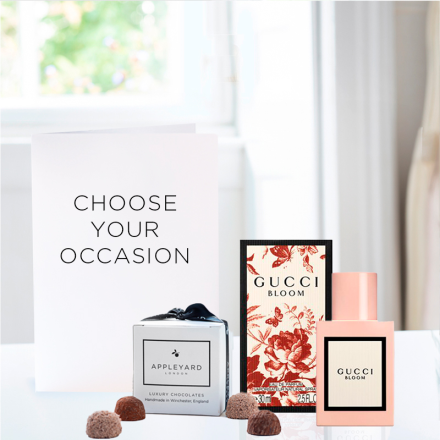 Gucci Bloom Eau de Parfum (30ml), 6 Mixed Truffles & Occasion Card
