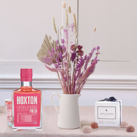 Lilac Haze, Hoxton Pink Gin 50cl & 6 Mixed Truffles