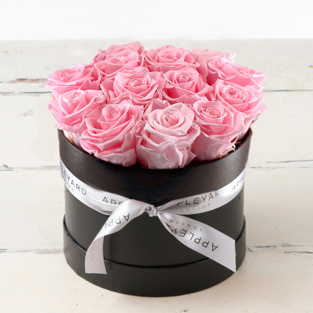 Forever Pink Rose Hatbox (Lasts Up to a Year)