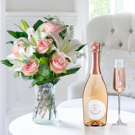 Simply Pink Rose & Lily & Prosecco Rosé 75cl