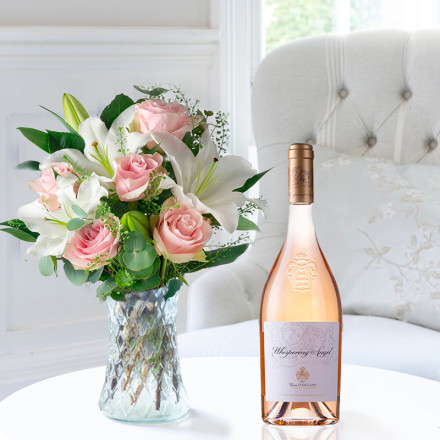 Simply Pink Rose & Lily & Whispering Angel