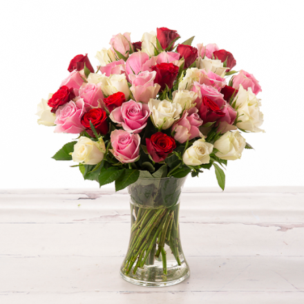 48 Mixed Roses