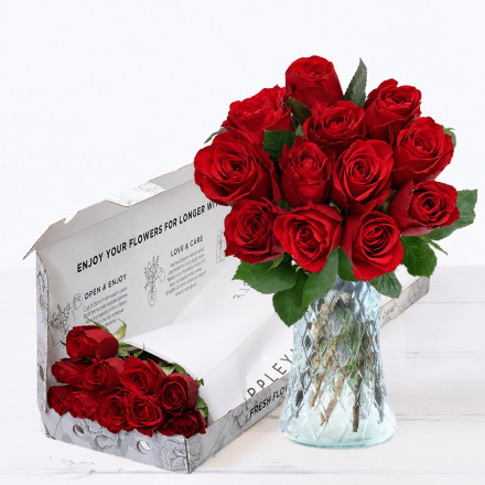 Letterbox 12 Red Roses