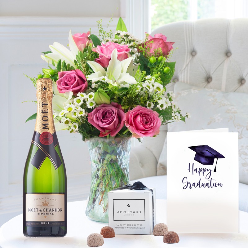 Chantilly, Moët & Chandon, 6 Mixed Truffles & Graduation Card