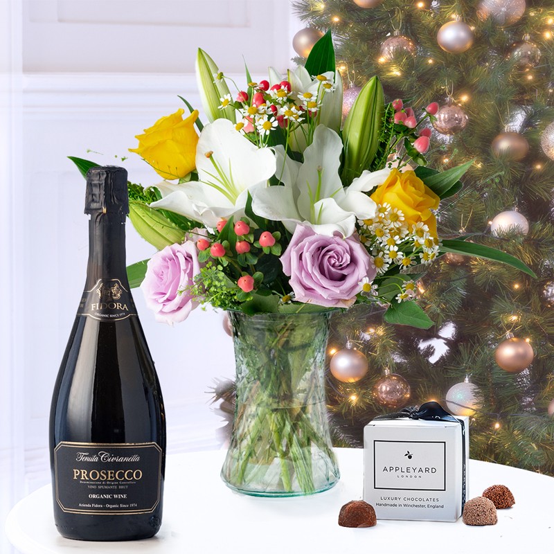 Glaze, Fidora Prosecco (75cl) & 6 Mixed Truffles