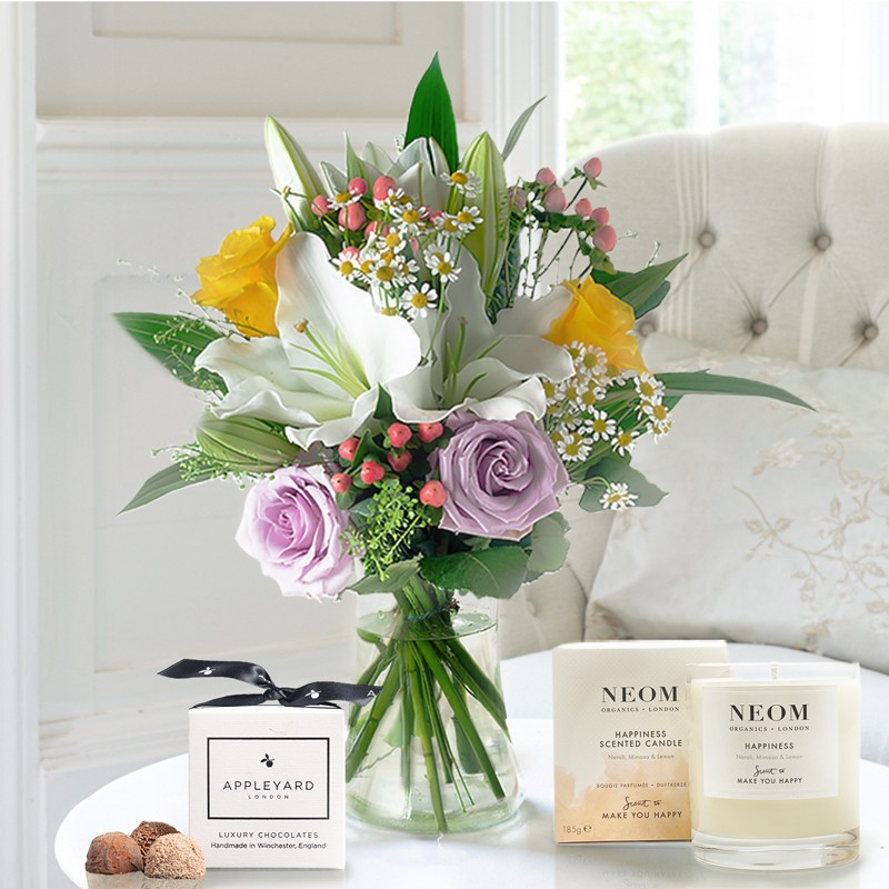 Glaze, NEOM Candle & 6 Mixed Truffles