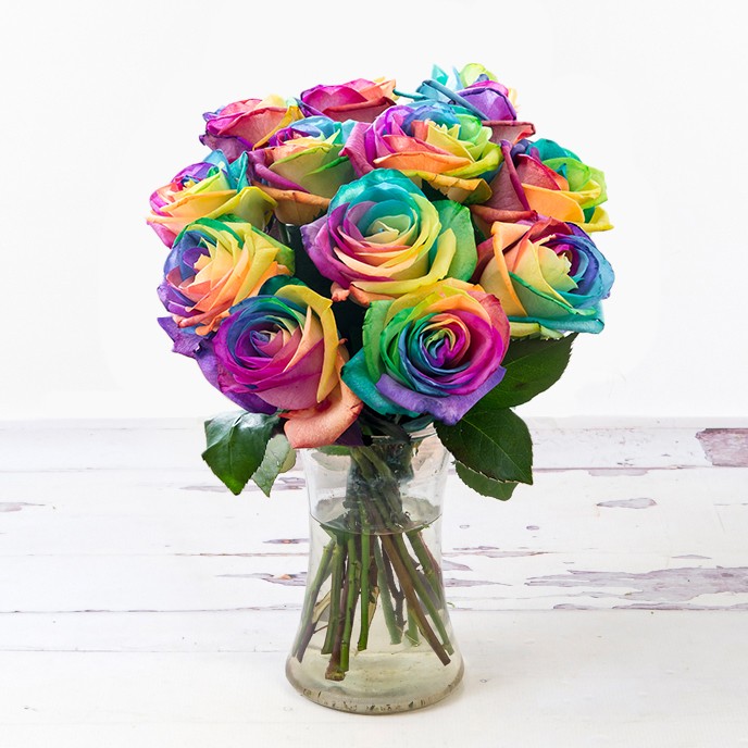 Rainbow Roses