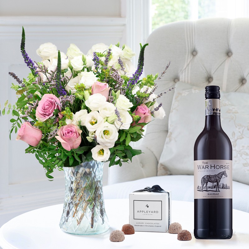 Scented Lavender War Horse Shiraz & 6 Mixed Truffles