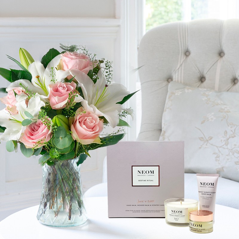 Simply Pink Rose & Lily & NEOM Bedtime Ritual Set 