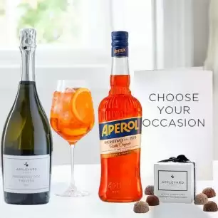 Aperol (75cl), Appleyard Prosecco (70cl),& 6 Mixed Truffles 