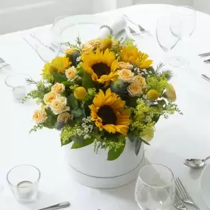 Radiant Hatbox Table Centre