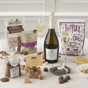 Celebration box with prosecco and nibbles 
