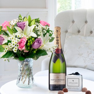 Chantilly, Moët & Chandon (75cl) & 6 Mixed Truffles