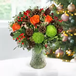Christmas Spice & Vase