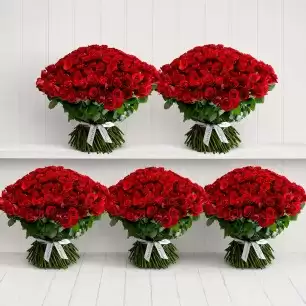 A Room Full of 1,000 Red Roses