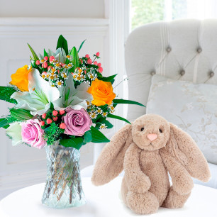 Glaze & Jellycat Bashful Beige Bunny (31cm)