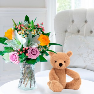 Glaze & Jellycat® Rufus Bear (29cm)