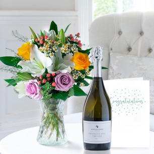 Glaze, Prosecco & Congratulations Card