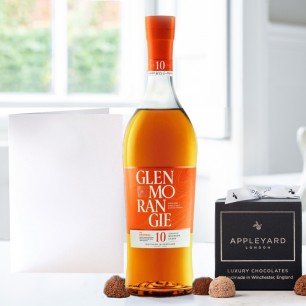 Glenmorangie Original (70cl), 12 Handmade Chocolate Truffles & Occasion Card