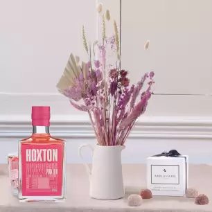 Lilac Haze, Hoxton Pink Gin 50cl & 6 Mixed Truffles