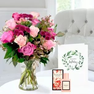 Scented Garden, Gucci Bloom Eau de Parfum (30ml) & Birthday card