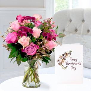 Scented Garden, Vase & Grandparents Card