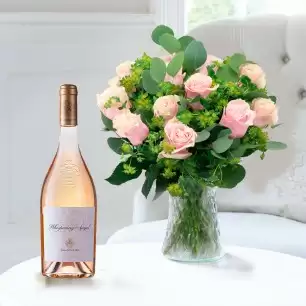 Luxury Pink Roses & Whispering Angel