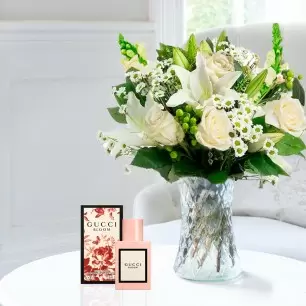 Simply White Rose & Lily & Gucci Bloom Eau De Parfum (30ml)
