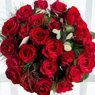 12-24 Large Headed Red Roses