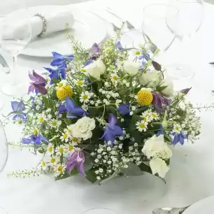 Wild Meadow Posy Table Centre
