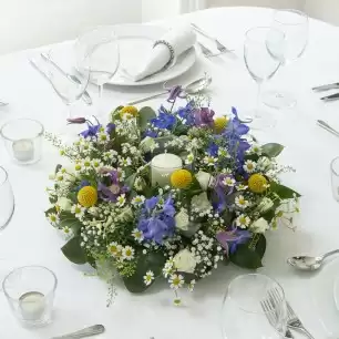 Wild Meadow Wreath Table Centre